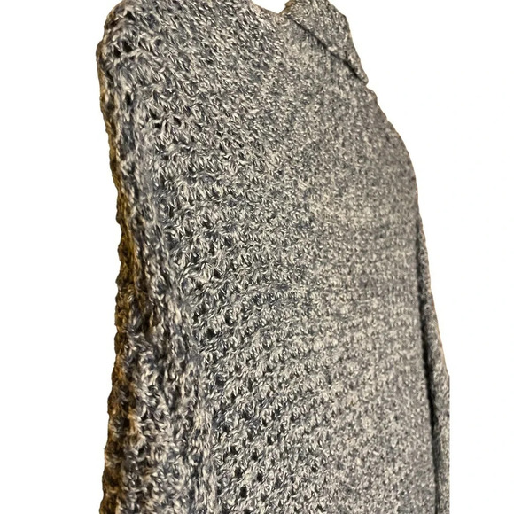 Hollister Women's Long Blue Knit Sweater Size XS/S Poncho Arms Cotton Blend - Picture 7 of 8